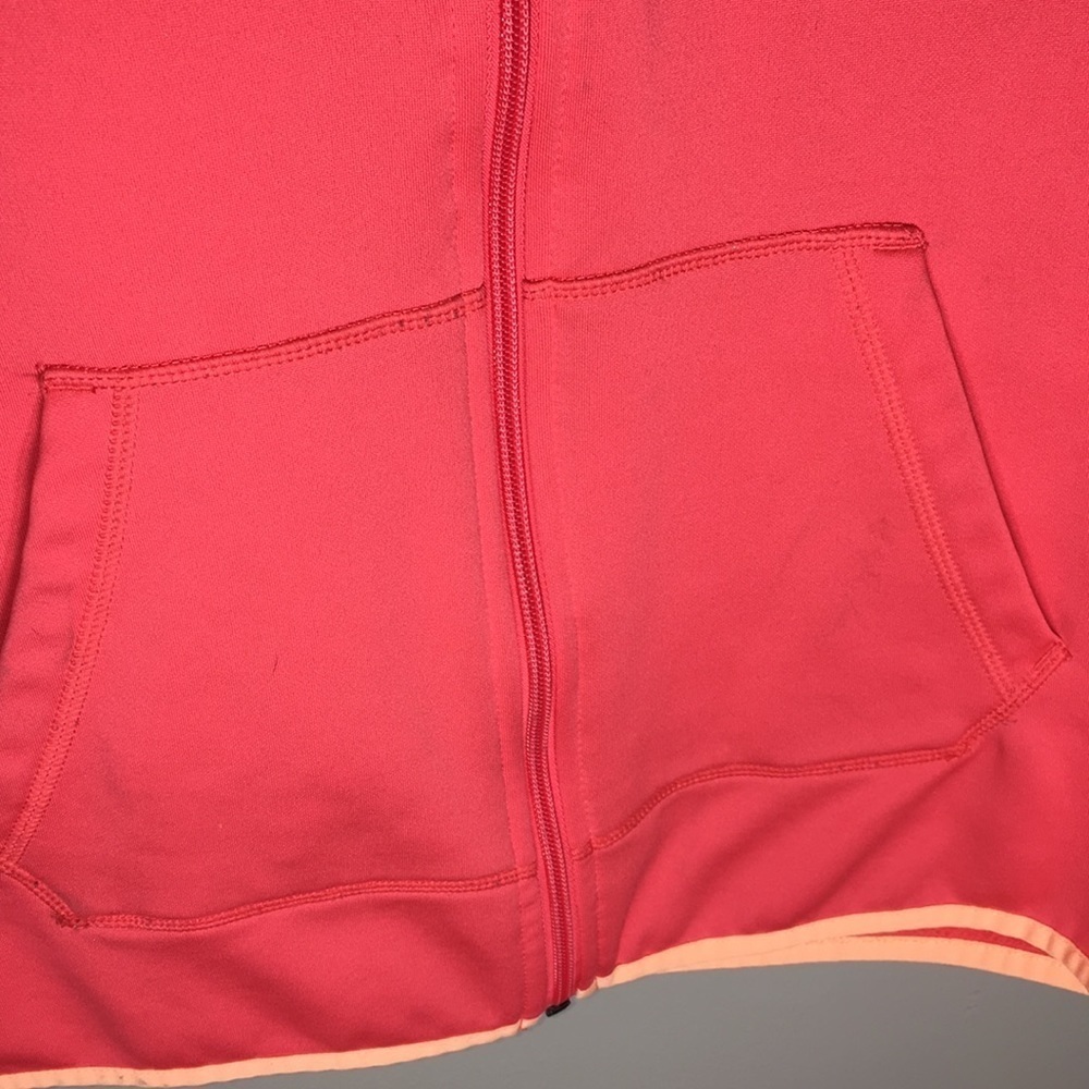 Nike zip-up hoodie/sweatshirt Dri-fit medium active wear gym wear pink/orange​​ - Picture 5 of 12